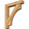 Ekena Millwork Westlake Block Rough Sawn Bracket w/ Offset Brace, Western Red Cedar, 6"W x 32"D x 36"H BKT0604X32X36WTL05RWR - alternate 1